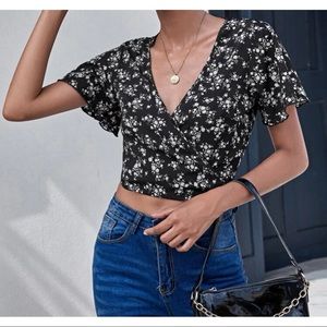 Floral crop top